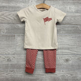 LS Henley Shirt, Shirt Let's Go & Joggers Checker 12M