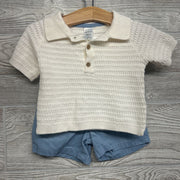 Knit Polo Shirt & Shorts 12M