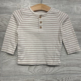 LS Henley Shirt & Pants Stripes 12M