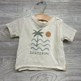 Shirt Santorini Raw Trim & French Terry Drawstring Shorts 3-6M