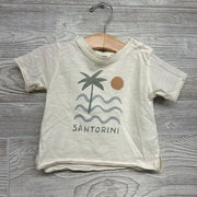 Shirt Santorini Raw Trim & French Terry Drawstring Shorts 3-6M