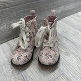 Combat Boots Flowers 7c