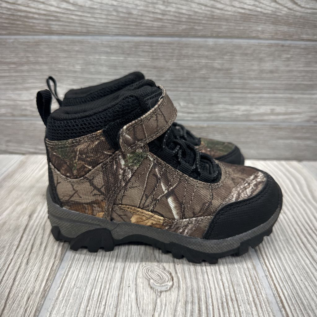 Velcro Camo Hiking Boots 8c