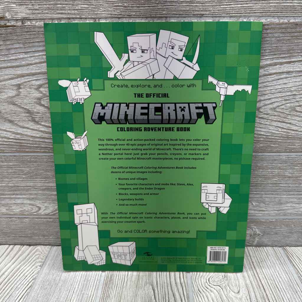 Minecraft Coloring Adventure Book