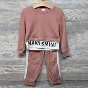 NEW LS Waffle Knit Shirt Mama's Mini & Pants Side Stripe 3-4T