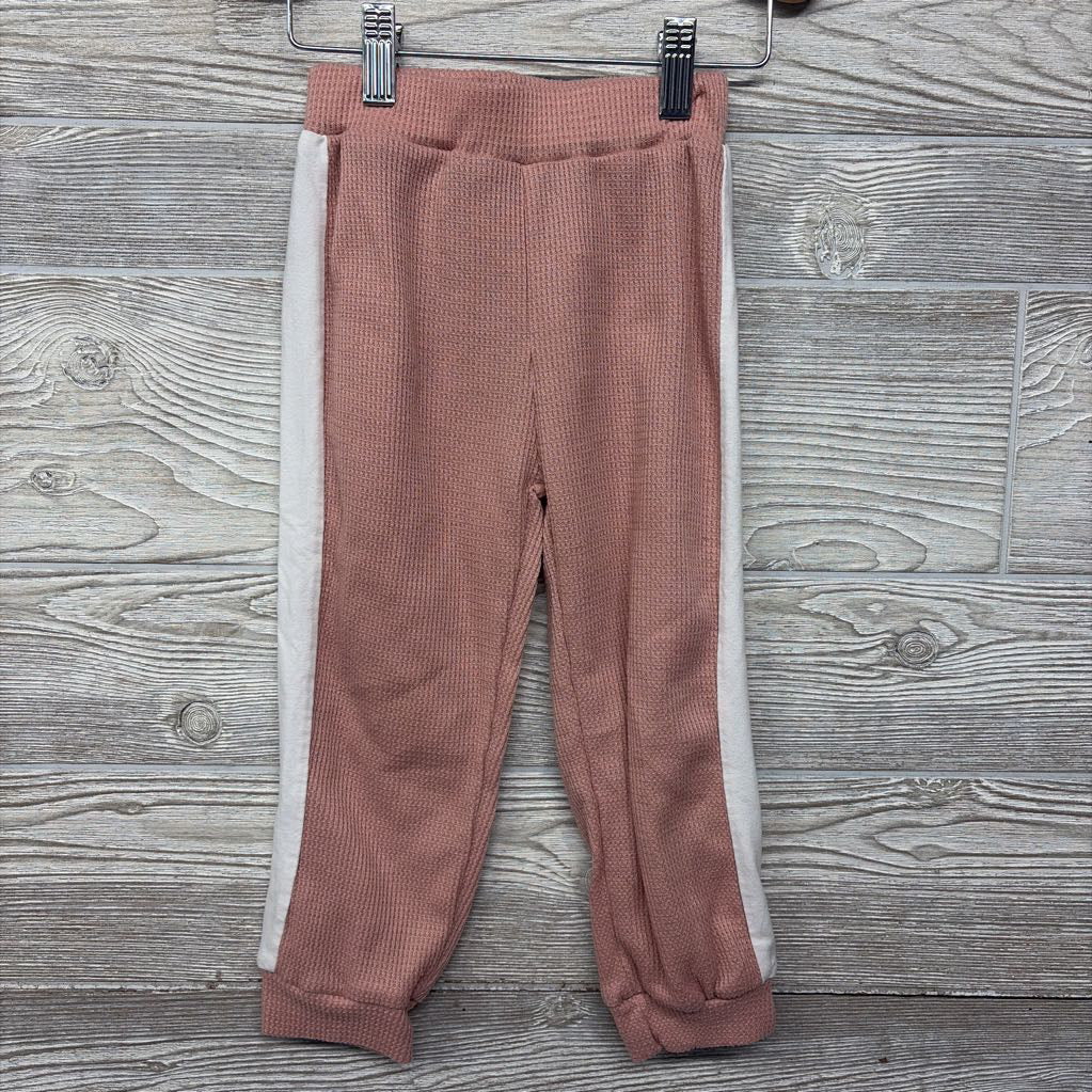 NEW LS Waffle Knit Shirt Mama's Mini & Pants Side Stripe 3-4T