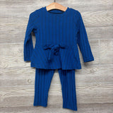 NEW LS Hacci Ribbed Peplum Shirt & Leggings 18-24M