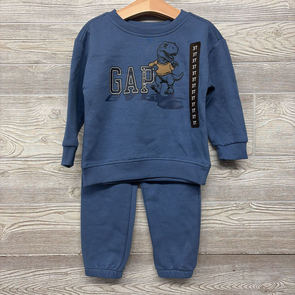 NEW Crewneck Dinosaur & Jogger Sweatpants Original 3T