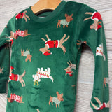Nw/oT 2 Pc LS Cozy PJs Santa & Reindeer Dogs 18M