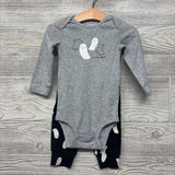 NEW LS Bodysuit Little Boo! & Pants Ghosts 12M