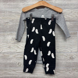 NEW LS Bodysuit Little Boo! & Pants Ghosts 12M