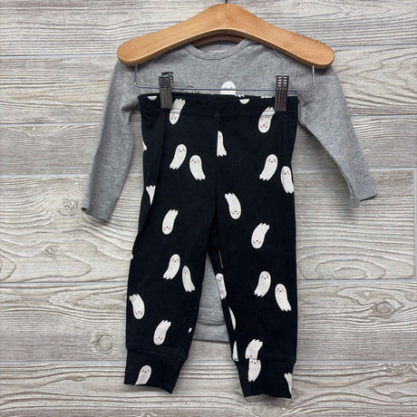 NEW LS Bodysuit Little Boo! & Pants Ghosts 12M