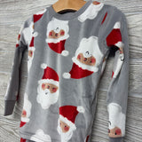 Nw/oT 2 Pc LS Cozy PJs Santa 2T