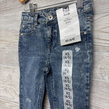 NEW Skinny Jeans Frayed 4-5