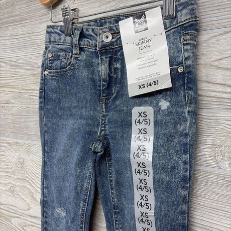 NEW Skinny Jeans Frayed 4-5