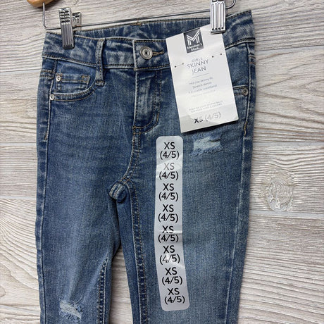 NEW Skinny Jeans Frayed 4-5