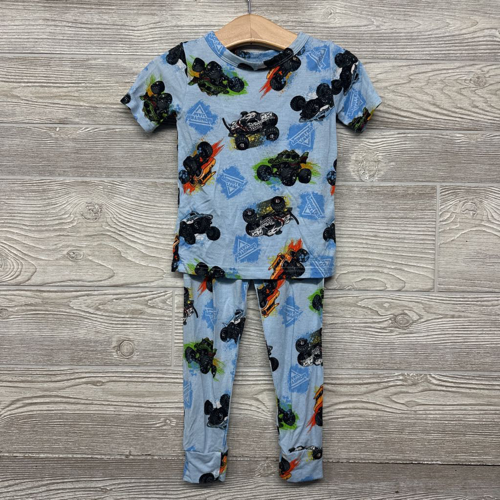 2 Pc PJs Monster Trucks 3T
