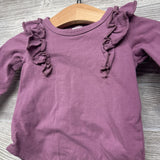 LS Bodysuit Ruffles & Pants Flowers 0-3M