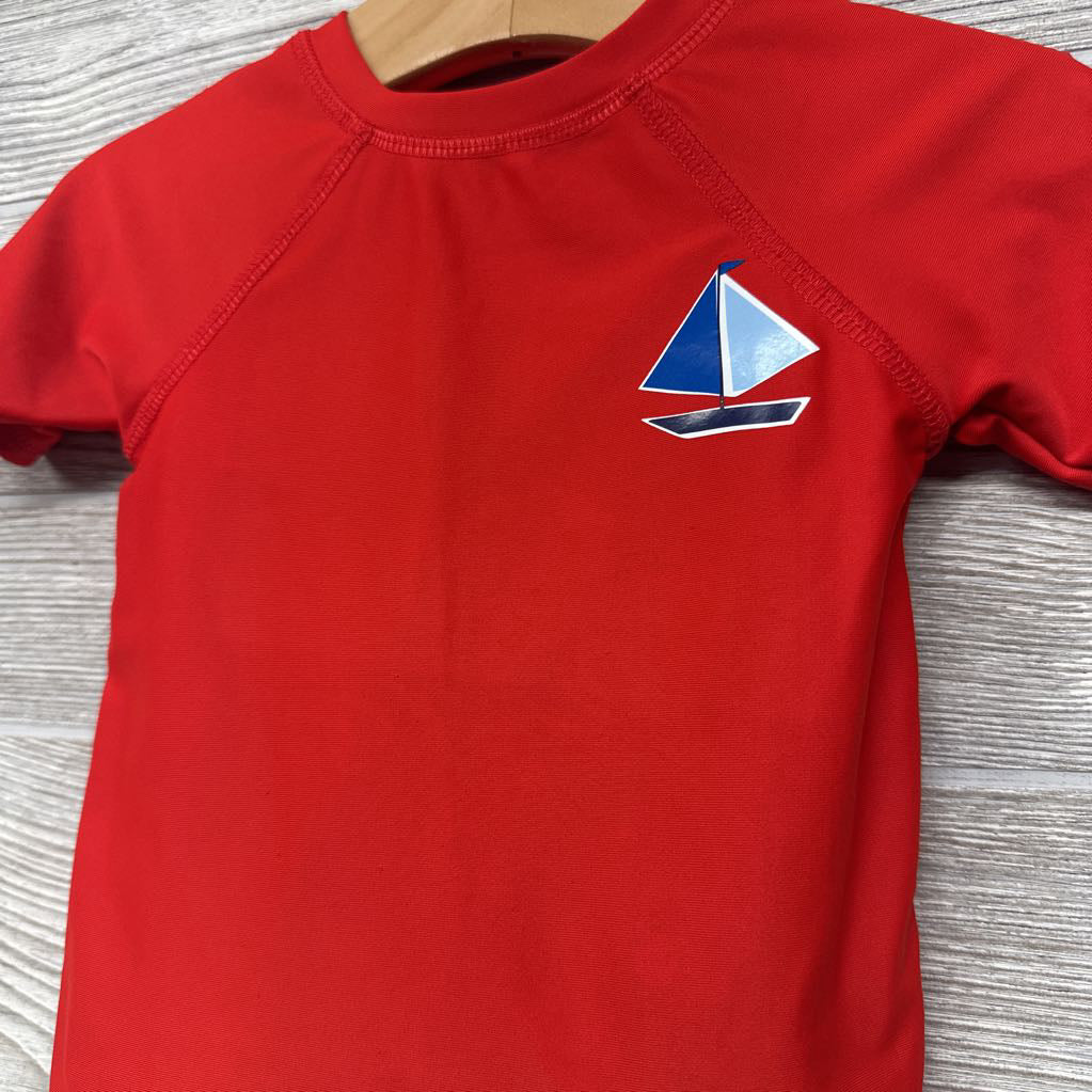 Rash Guard & Swim Trunks Sail Boats 18M