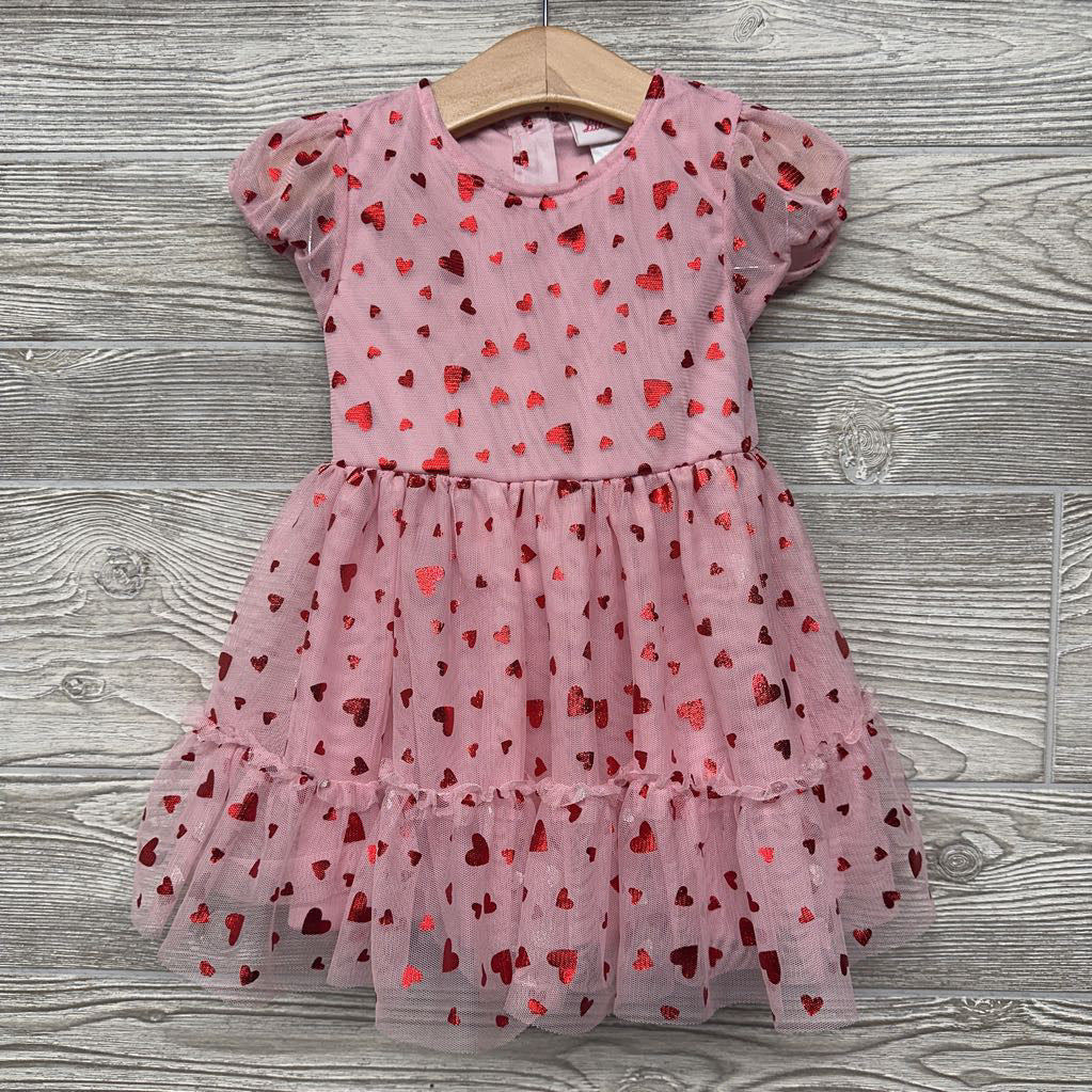 Tulle Dress & Bloomers Foil Hearts 18M