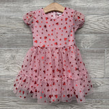 Tulle Dress & Bloomers Foil Hearts 18M