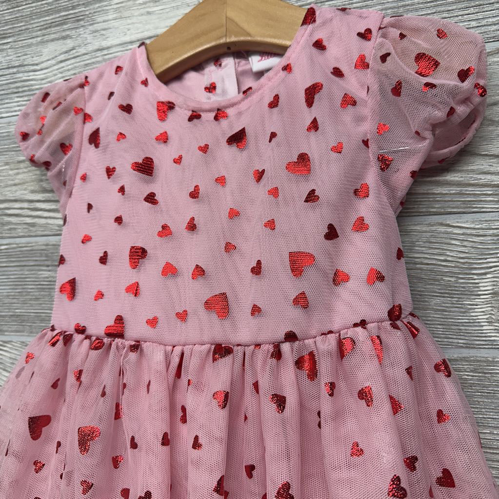 Tulle Dress & Bloomers Foil Hearts 18M