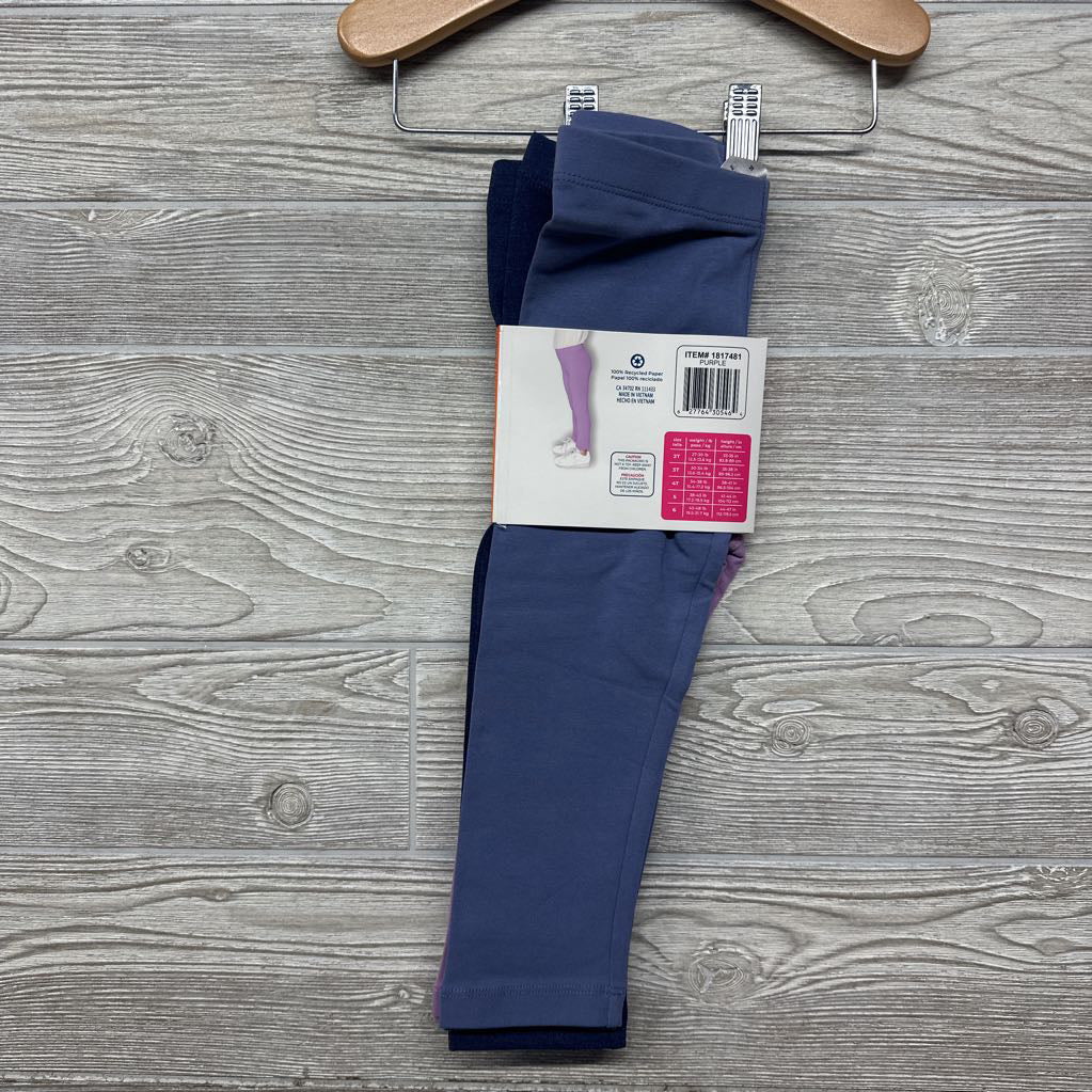 NEW 3 Pk Leggings 2T