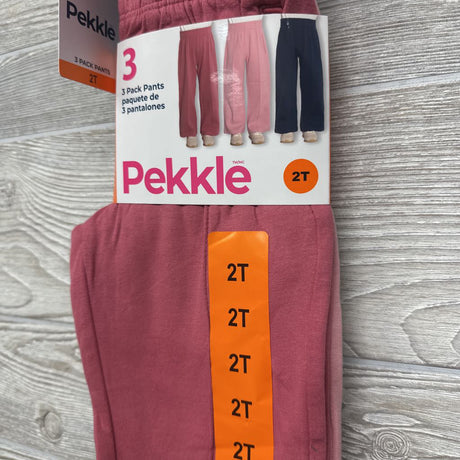 NEW 3 Pk Wide Leg Pants 2T