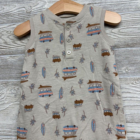 Tank Henley Shorty Romper Vans Surfboards 18M