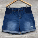 Denim Side Panel Shorts Large