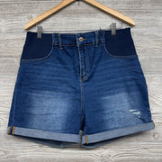 Denim Side Panel Shorts Large