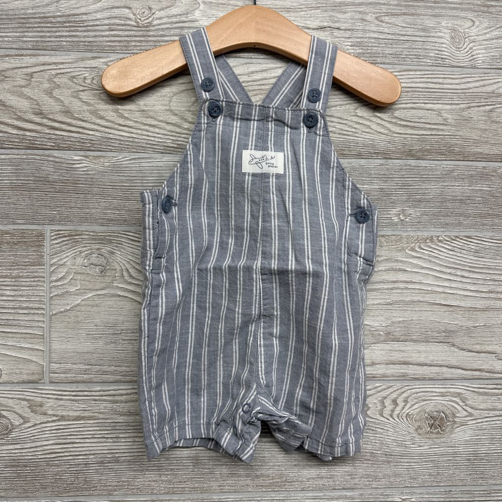 Shortalls Stripes Going Places & Shirt 9M