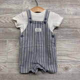 Shortalls Stripes Going Places & Shirt 9M