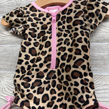 Flutter Sleeve Swimsuit Animal Print 12M