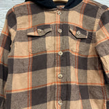 LS Plaid Button Up Shirt W/ Hood 3T
