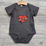 Bodysuit Heart Mom 12M