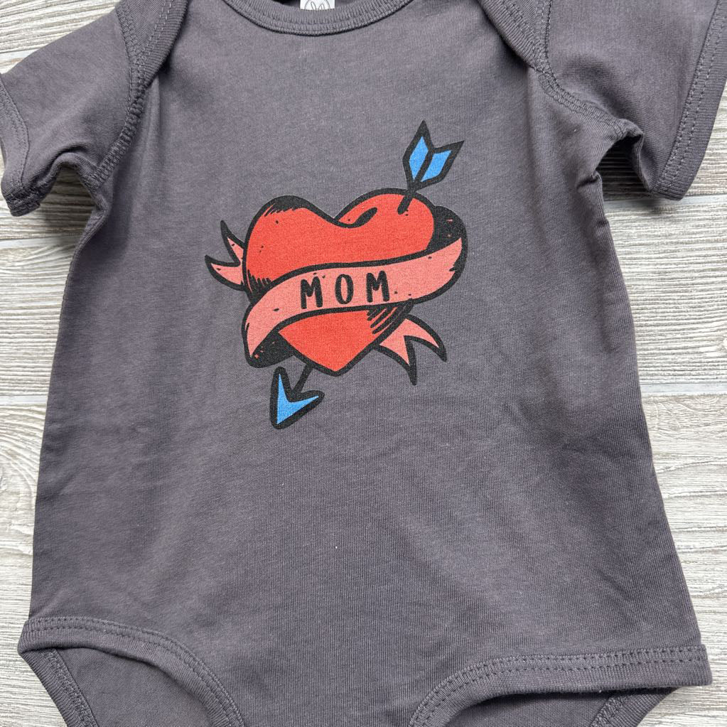 Bodysuit Heart Mom 12M