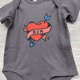 Bodysuit Heart Mom 12M