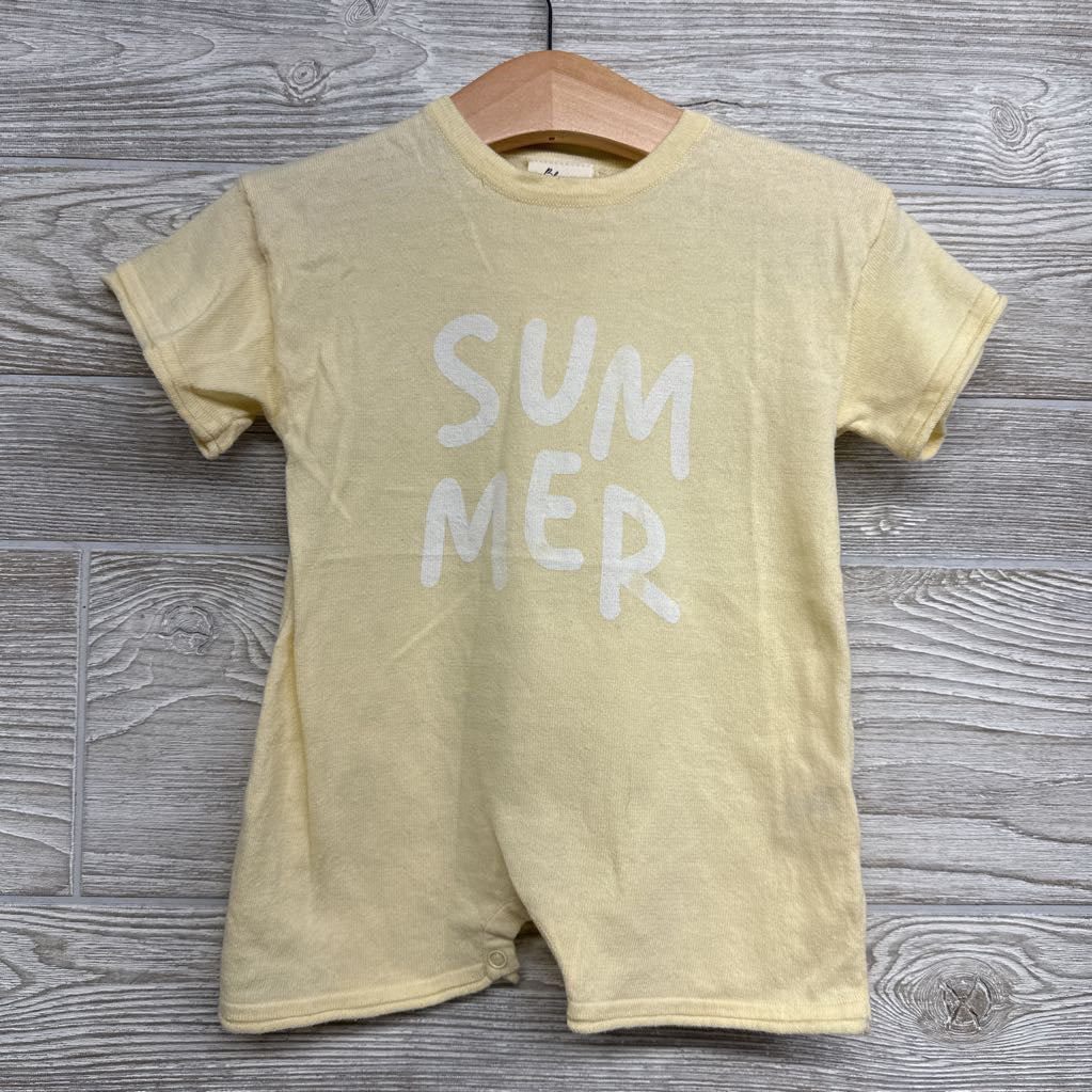 Oversized Knit Shorty Romper Summer 3-6M