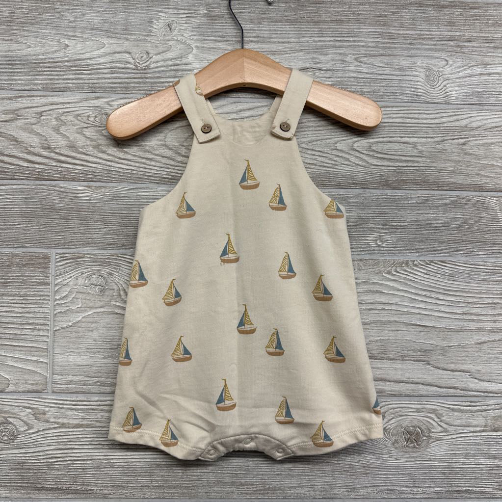 Shortall Romper Sailboats 3-6M