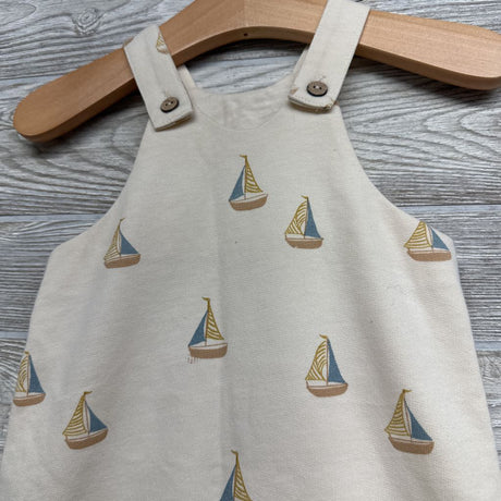 Shortall Romper Sailboats 3-6M