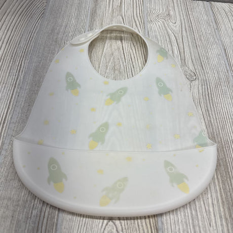 Silicone Pocket Bib Rockets & Stars
