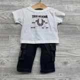 Cropped Shirt Logo & Jeans 12M