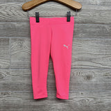 Front Knot Shirt Glitter Logo & Active Leggings 2T