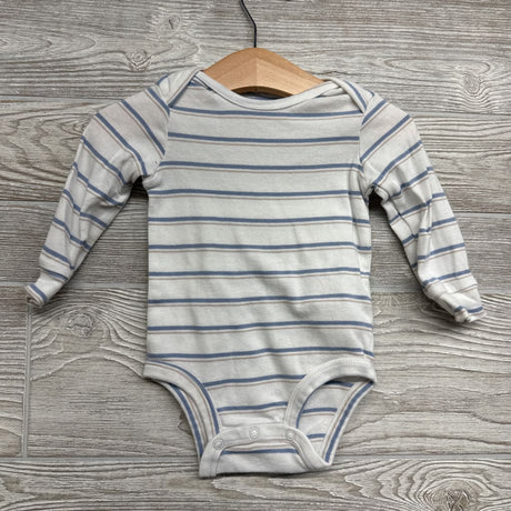 3 Pk LS Bodysuits Airplanes Explore Stripes 12M