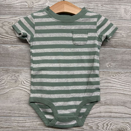 3 Pk Bodysuits Stripes Chest Pocket 12M