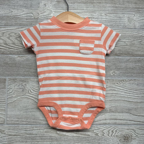 3 Pk Bodysuits Stripes Chest Pocket 12M