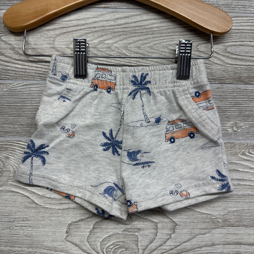 French Terry Shirt & Shorts Palm Trees Vans 6M