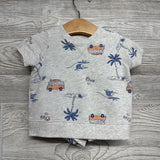 French Terry Shirt & Shorts Palm Trees Vans 6M