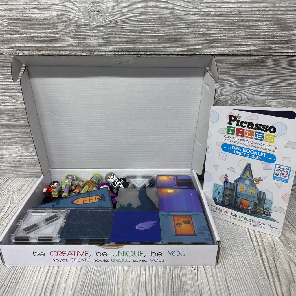Haunted House Magnetic Tiles & Characters
